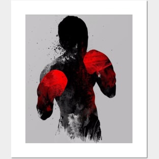 Striker Boxing Muay Thai Kickboxing MMA Mural T-Shirt Posters and Art